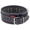 The Red Collier en cuir 3 anneaux D Noir